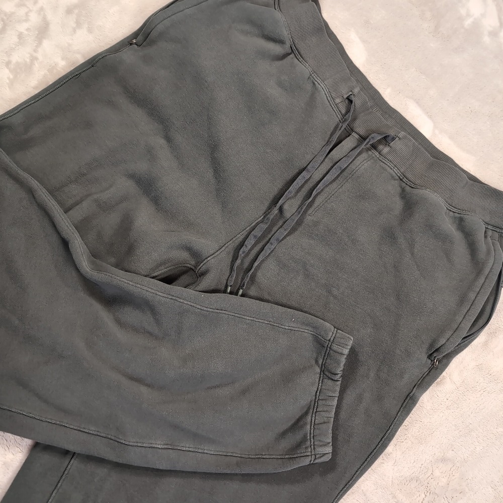 Lululemon Steady State Classic-Fit Jogger Men Large Green Fleece Sweatpants